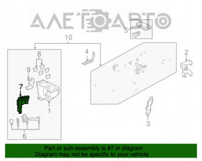 Placa de distribuție a bateriei Honda HR-V 16-22