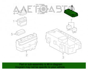 Capacul cutiei de sigurante sub capota Honda HR-V 16-22