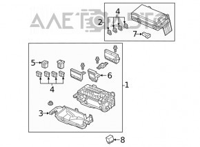 Корпус блока предохранителей подкапотный Honda Clarity 18-21 usa