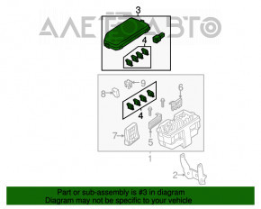 Capacul cutiei de sigurante sub capota Honda CRV 12-14