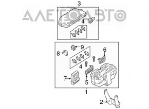 Capacul cutiei de sigurante sub capota Honda CRV 12-14