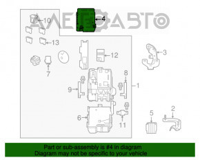 Capacul cutiei de siguranțe sub capotă pentru Honda Accord 16-17