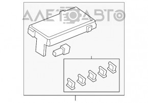 Capacul cutiei de siguranțe sub capotă pentru Honda Civic X FC 16-21 cu transmisie automată