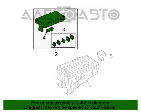 Capacul cutiei de siguranțe sub capotă pentru Honda Civic X FC 16-21 cu transmisie automată