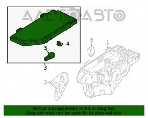 Capacul cutiei de siguranțe sub capotă pentru Honda Accord 18-22 hibrid