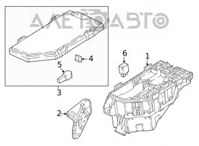 Capacul cutiei de siguranțe sub capotă pentru Honda Accord 18-22 hibrid