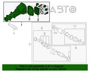 Задний дифференциал редуктор Subaru Outback 20-