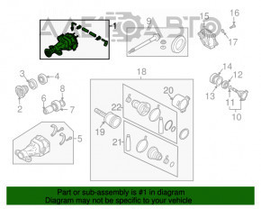 Diferențialul spate redus Infiniti G35 4d 06-09 MT