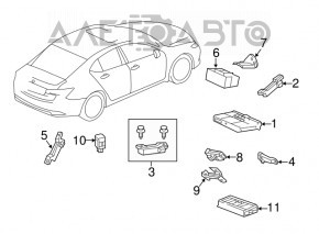 MODUL DE CONTROL AL ACCESULUI FĂRĂ CHEIE Acura TLX 15-