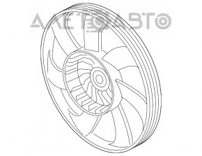 Paletele ventilatorului de răcire dreapta pentru Honda CRV 17-19 2.4