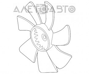 Paletele ventilatorului de răcire dreapta pentru Honda Accord 13-17 3.5