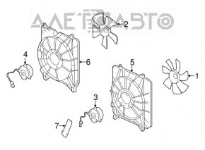 Difuzorul carcasei radiatorului asamblat dreapta Honda Accord 13-17 2.4 Denso nou TW neoriginal