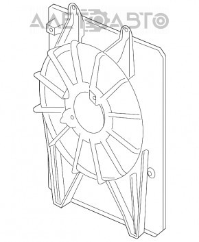 Difuzor capac radiator dreapta gol Acura MDX 14-20