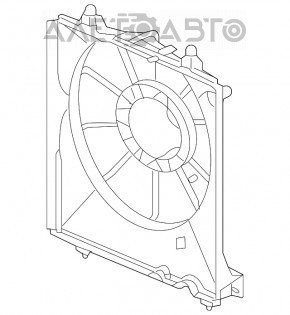 Difuzorul capacului radiatorului gol dreapta Honda Insight 19-22 1.5T