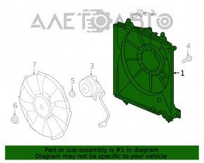 Difuzorul capacului radiatorului gol dreapta Honda Insight 19-22 1.5T