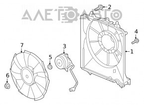 Difuzorul capacului radiatorului gol dreapta Honda Insight 19-22 1.5T