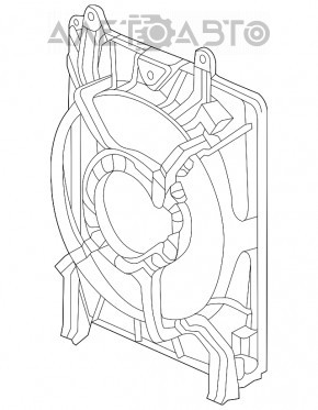 Difuzor capac radiator dreapta Acura ILX 13-15