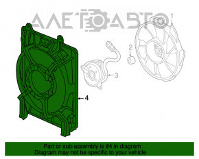 Difuzor capac radiator dreapta Acura ILX 13-15