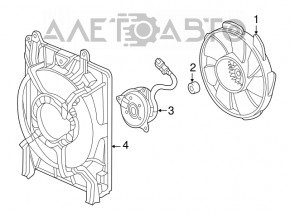 Difuzor capac radiator dreapta Acura ILX 13-15