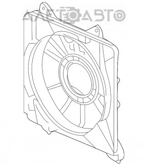 Difuzor capac radiator gol stânga Honda CRZ 11-16