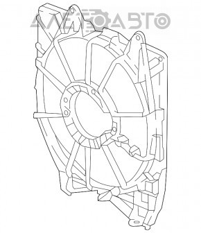 Difuzorul capacului radiatorului gol dreapta Honda Accord 18-22 1.5T 2.0T nou original