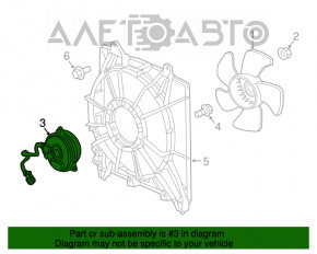 Мотор вентилятора охлаждения правый Honda HR-V 16-22