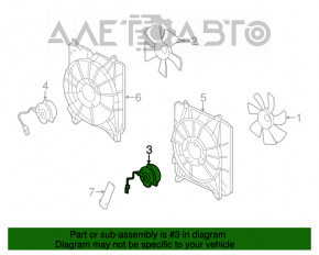 Мотор вентилятора охлаждения правый Honda Accord 13-17 2.4 Denso
