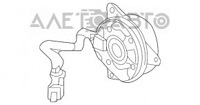 Motorul ventilatorului de răcire dreapta pentru Acura TLX 15- 2.4