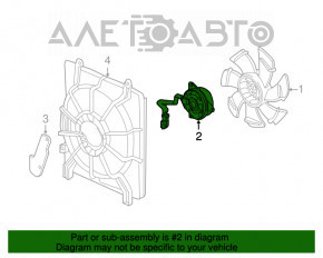 Motorul ventilatorului de răcire dreapta pentru Acura TLX 15- 2.4