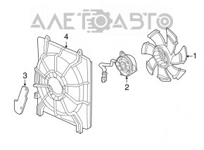 Motorul ventilatorului de răcire dreapta pentru Acura TLX 15- 2.4