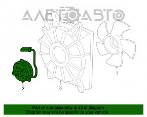Мотор вентилятора охлаждения правый Honda CRV 12-14 2.4