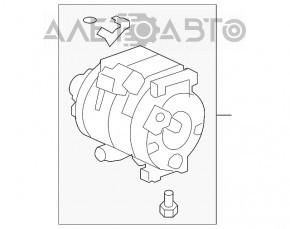 Компрессор кондиционера Acura TLX 15- 3.5