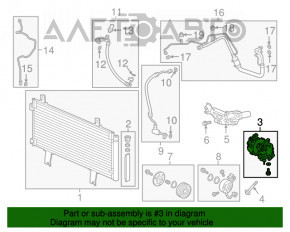 Compresorul de aer condiționat pentru Honda Accord 18-22 2.0T