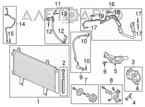 Compresorul de aer condiționat pentru Honda Accord 18-22 2.0T