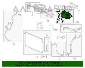 Компрессор кондиционера Honda CRV 12-14