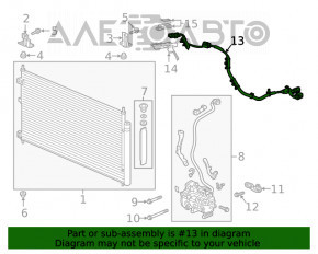 Cablu de putere pentru invertor-compresorul Honda Clarity 18-21 SUA