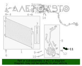 Кронштейн компрессора кондиционера Honda Clarity 18-21 usa