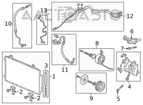 Кронштейн компрессора кондиционера Honda Accord 18-22 2.0T