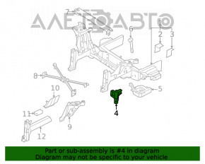 Amplificatorul de lonjeron frontal stânga BMW i3 14-20