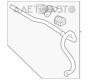 Stabilizatorul frontal Chevrolet Cruze 16-