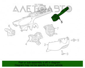 Comutatorul de sub volan din dreapta pentru Chevrolet Bolt 17-21 cu senzor de ploaie.