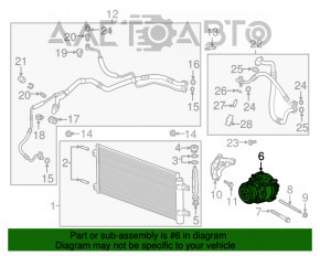 Компрессор кондиционера Chevrolet Cruze 16-