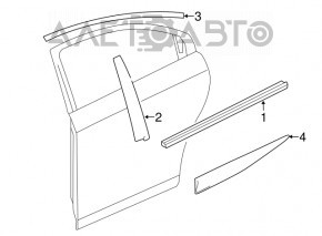 Capac usa laterala spate dreapta Chevrolet Cruze 16-