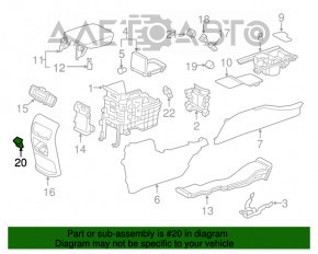 Hub USB Honda CRV 17-22