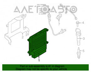 Blocul ECU al calculatorului motorului Kia Sorento 16-18 2.4 FWD