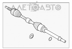 Ax cu roți față dreapta Nissan Pathfinder 13-20 FWD