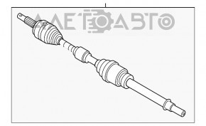Привод полуось передняя правая Nissan Altima 13-18 GSP