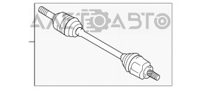 Ax cu semiasa fata dreapta Infiniti Q50 14-15 3.7 AWD