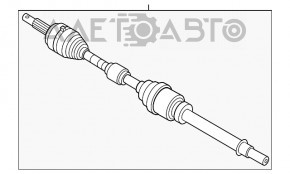 Axul frontal dreapta al lui Nissan Sentra 20-