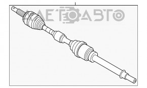 Привод полуось передняя правая Nissan Rogue 21 2.5 AWD us built